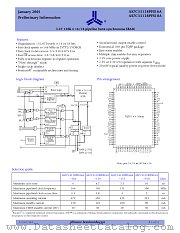 AS7C33128PFS16A-166TQI datasheet pdf Alliance Semiconductor