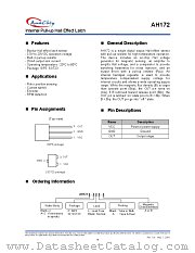 AH172-PLA-A datasheet pdf Anachip