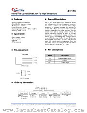 AH173-PB datasheet pdf Anachip