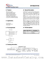 AH183-W datasheet pdf Anachip