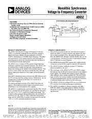 AD652SQ datasheet pdf Analog Devices
