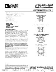 AD8531AKS datasheet pdf Analog Devices