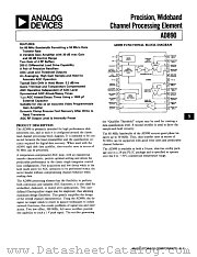 AD890JP datasheet pdf Analog Devices