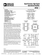OP467GS-REEL datasheet pdf Analog Devices
