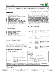 APL1084-33UC-TU datasheet pdf ANPEC Electronics Corporation