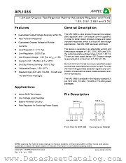 APL1086-25UC-TU datasheet pdf ANPEC Electronics Corporation