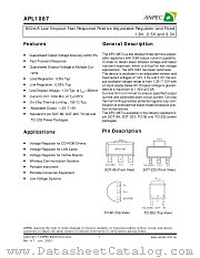 APL1087-VC-TU datasheet pdf ANPEC Electronics Corporation