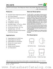 APL1087E-33EC-TR datasheet pdf ANPEC Electronics Corporation