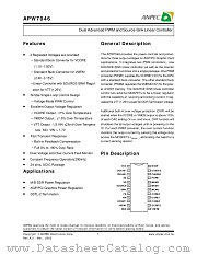 APW7046BKC-TU datasheet pdf ANPEC Electronics Corporation