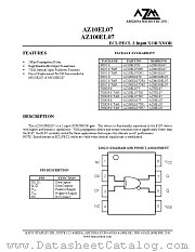 AZ100EL07D datasheet pdf Arizona Microtek