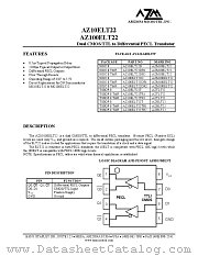 AZ100ELT22DR2 datasheet pdf Arizona Microtek