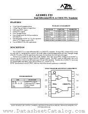 AZ100ELT23DR2 datasheet pdf Arizona Microtek