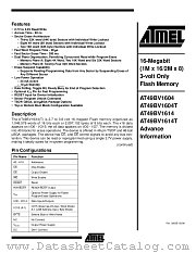 AT49BV1604-90CI datasheet pdf Atmel