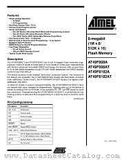 AT49F8192A-12CI datasheet pdf Atmel