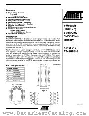 AT49HF010-12JC datasheet pdf Atmel