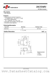 2SC5345U datasheet pdf AUK Corp
