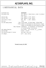 AGM3224D-NC-BBH-T datasheet pdf AZ Displays