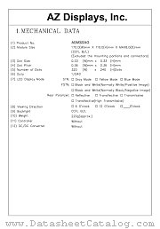 AGM3224G-FC-BBS-T datasheet pdf AZ Displays