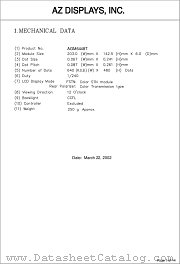 AGM6448T-RC-FTS-T datasheet pdf AZ Displays