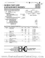 1N4454 datasheet pdf BKC International Electronics