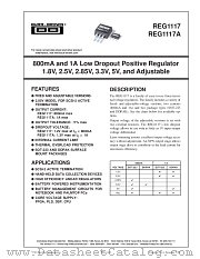 REG1117FA-1.8_500 datasheet pdf Burr Brown