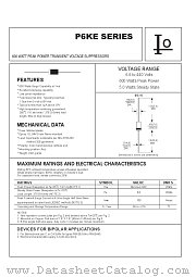 P6KE160C datasheet pdf Bytes