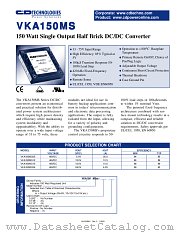 VKA150MS05-61 datasheet pdf C&D Technologies