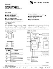 CAT24WC256P-1.8TE13 datasheet pdf Catalyst Semiconductor