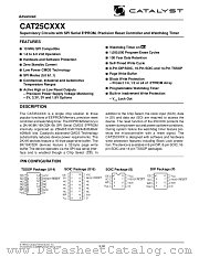 CAT25C041S16A-25TE13 datasheet pdf Catalyst Semiconductor