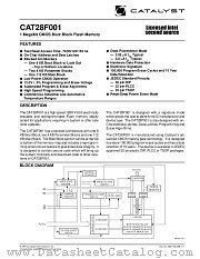 CAT28F001TA-70BT datasheet pdf Catalyst Semiconductor