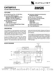 CAT28F512T-12T datasheet pdf Catalyst Semiconductor