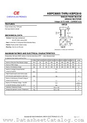 KBPC810 datasheet pdf Chenyi Electronics