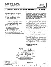 CS5501-AS datasheet pdf Cirrus Logic