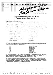 FX365JS datasheet pdf CONSUMER MICROCIRCUITS LIMITED