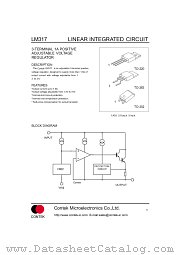 LM317 datasheet pdf Contek Microelectronics