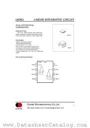 LM393 datasheet pdf Contek Microelectronics