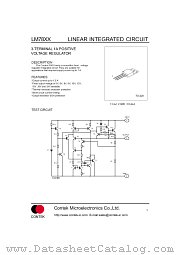 LM7805 datasheet pdf Contek Microelectronics