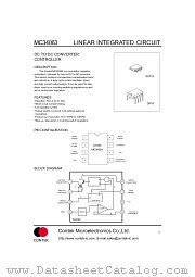 MC34063 datasheet pdf Contek Microelectronics