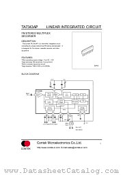 TA7343AP datasheet pdf Contek Microelectronics