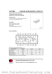 TA7738P datasheet pdf Contek Microelectronics