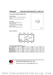 TBA820M datasheet pdf Contek Microelectronics