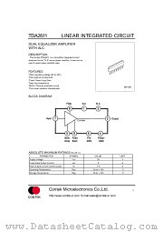 TDA2611 datasheet pdf Contek Microelectronics