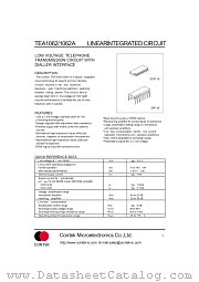 TEA1062 datasheet pdf Contek Microelectronics
