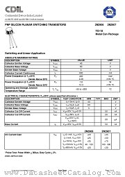 2N2906 datasheet pdf Continental Device India Limited
