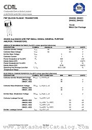 2N4033 datasheet pdf Continental Device India Limited