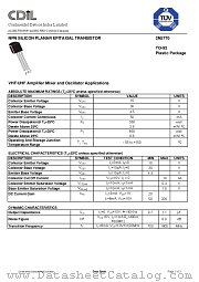 2N5770 datasheet pdf Continental Device India Limited
