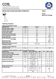 2N708 datasheet pdf Continental Device India Limited