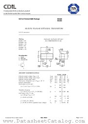 BC850 datasheet pdf Continental Device India Limited