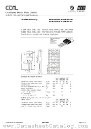 BD240A datasheet pdf Continental Device India Limited