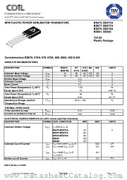 BD675 datasheet pdf Continental Device India Limited